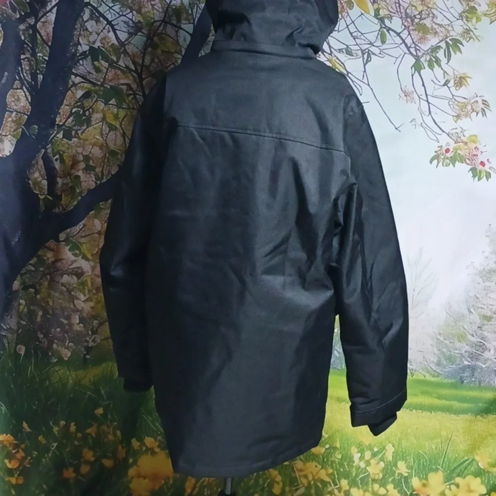 Swiss tech S (34-36) black men's Parka jacket, like new